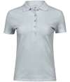 T145 145 Tee Jays Ladies Luxury Stretch Polo Shirt Ice Blue colour image